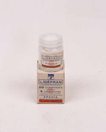 Vintage S.P.E.C.I.A Lidèpran Packaging with Box and Container