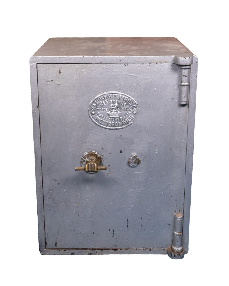 Vintage Samuel Withers & Co. Cast Iron Safe - Secure Storage Cabinet