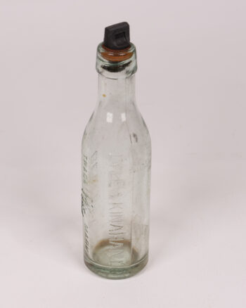 Vintage Lyle & Kinahan’s Belfast Glass Bottle with Stopper