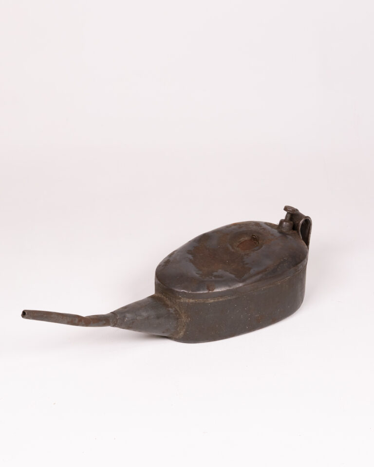 Vintage Metal Oil Can, Automobilia Collectible, Early 20th Century