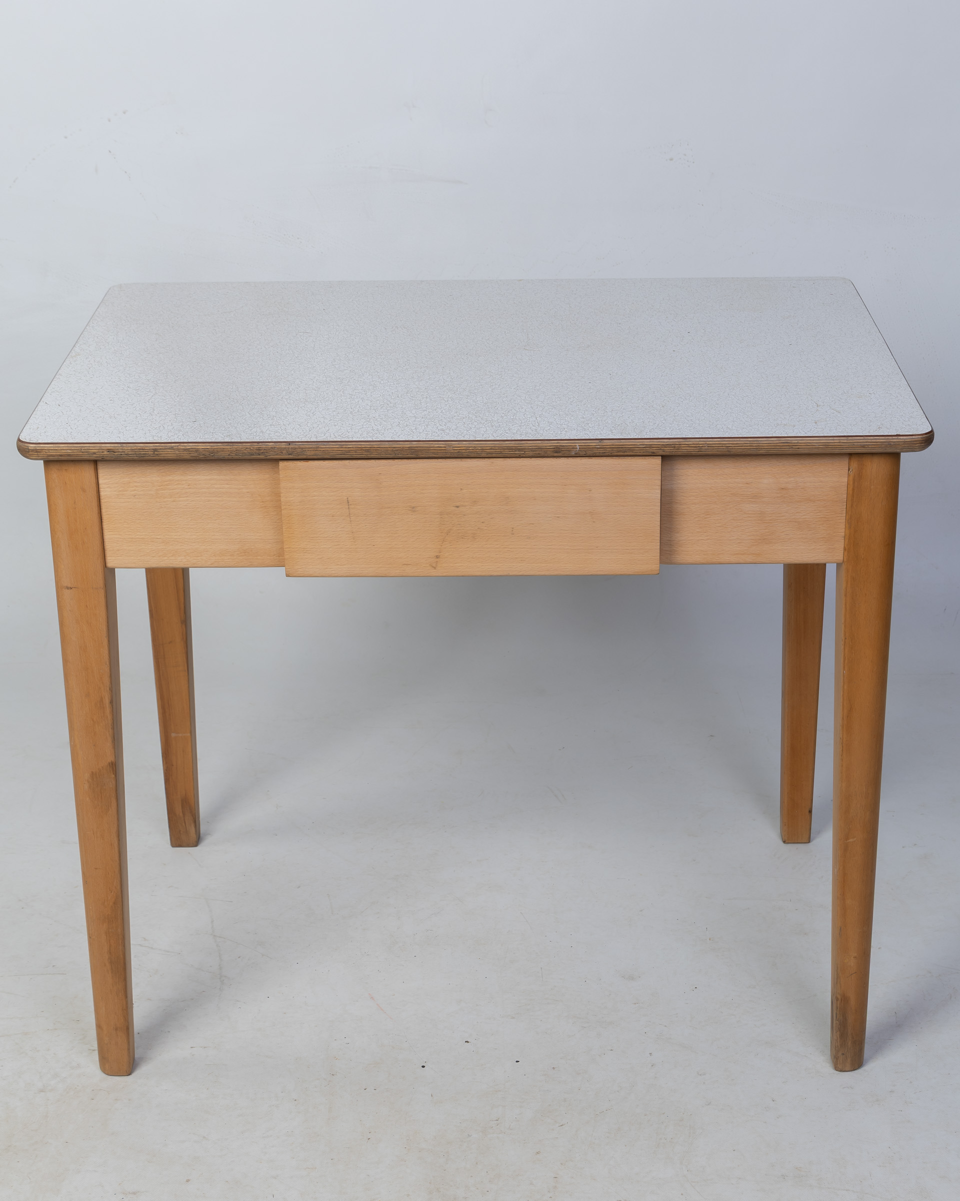 Vintage Wooden Table with Drawer