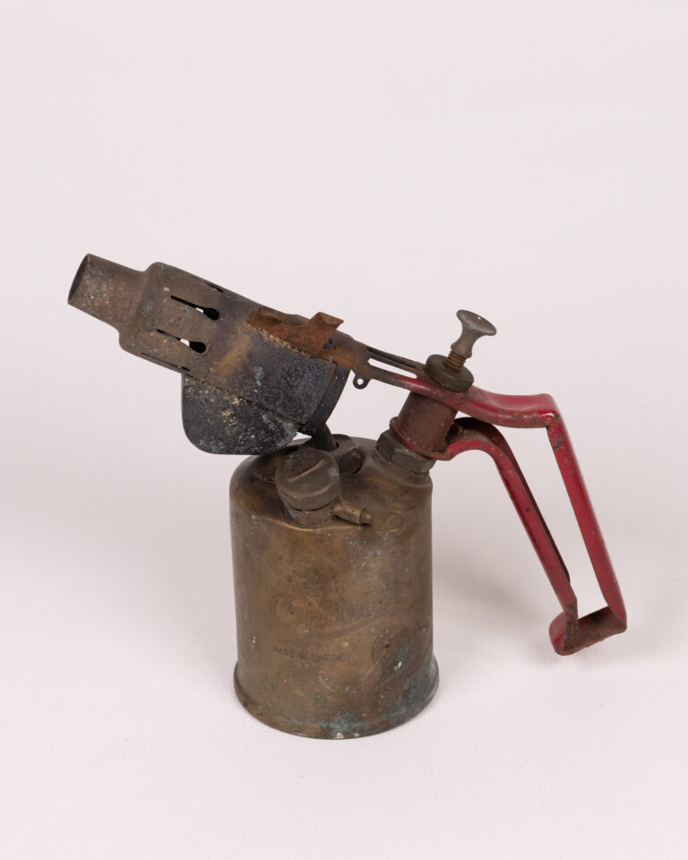Vintage Optimus Brass Blowtorch, Made in Sweden, Display Piece