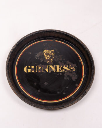 Vintage Guinness Metal Tray with Harp Logo
