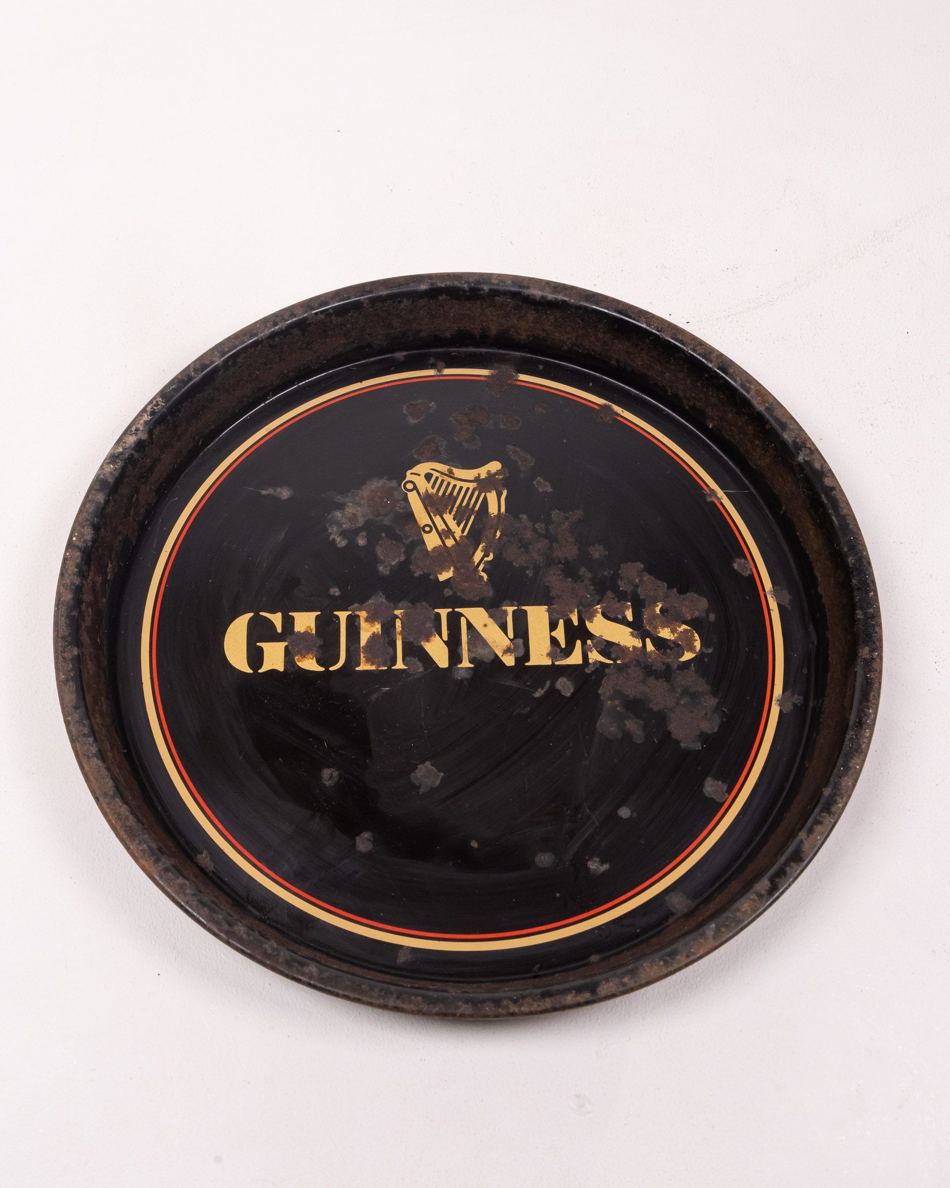 Vintage Guinness Metal Tray with Harp Logo