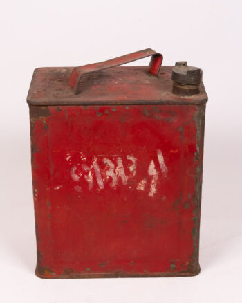 Vintage SM and BP Ltd. Metal Fuel Can with Handle