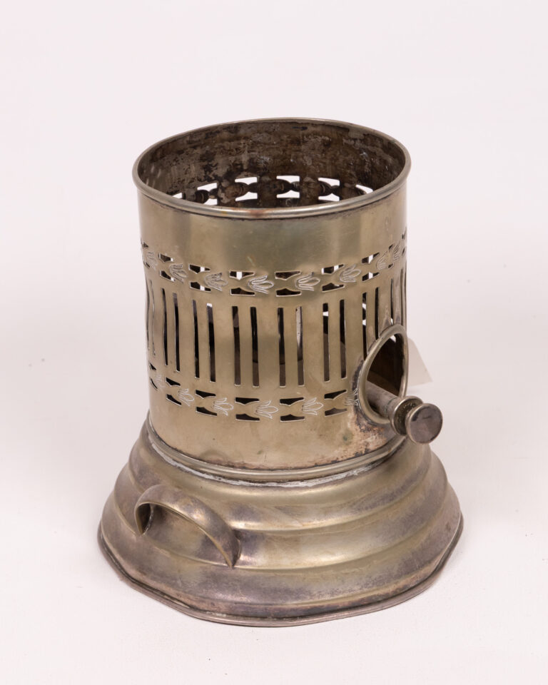 Vintage Kerosene Lamp Burner Metal Cylinder Oil Lamp Part Silver
