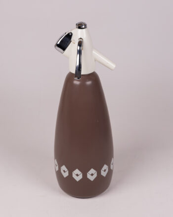Vintage Brown Soda Syphon Drinks Dispenser with Chrome Spout