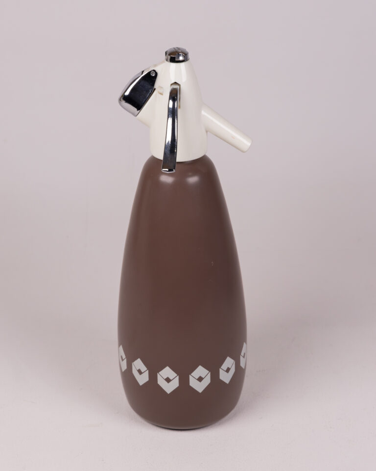 Vintage Brown Soda Syphon Drinks Dispenser with Chrome Spout