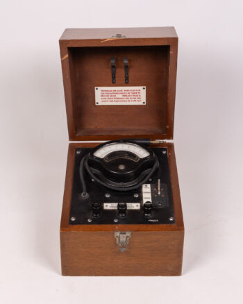 Vintage Weston Electrical Tester with Wooden Case