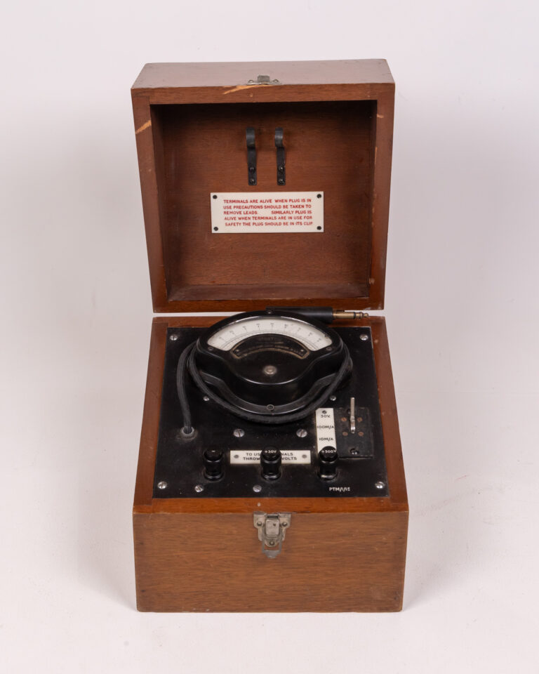 Vintage Weston Electrical Tester with Wooden Case