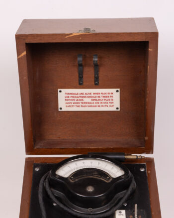 Vintage Weston Electrical Tester with Wooden Case