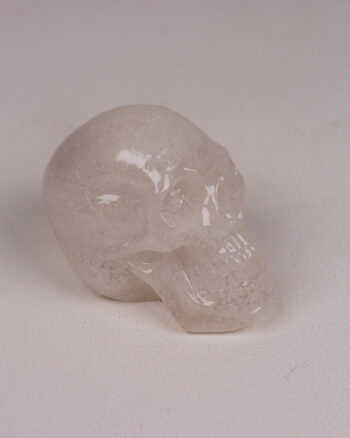 Resin Skull Ornament, Translucent White Skull Decoration, Halloween Decor