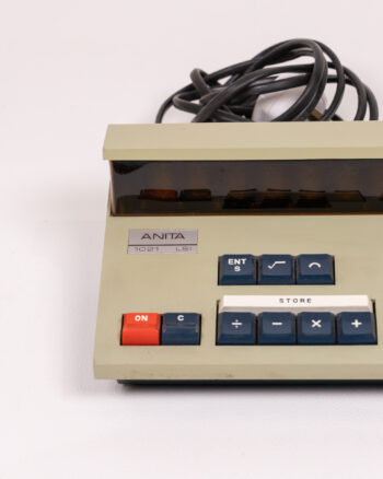 Vintage ANITA 1021 LSI Desktop Electronic Calculator, Grey/Blue