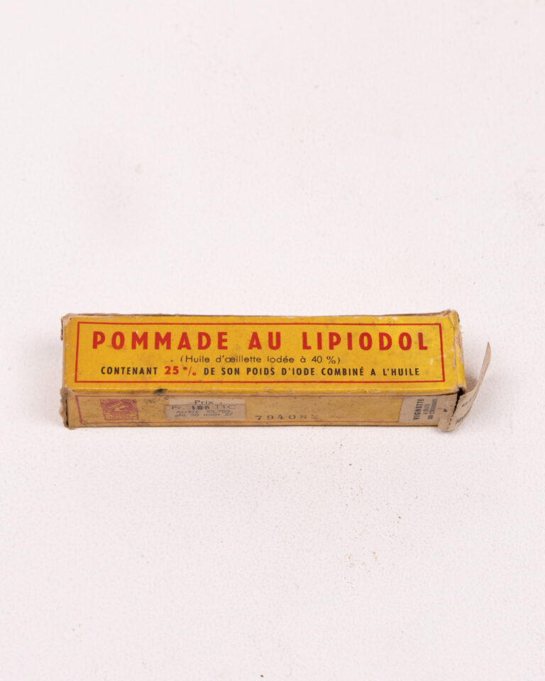 Vintage 'Pommade Au Lipiodol' Iodine Ointment with Box