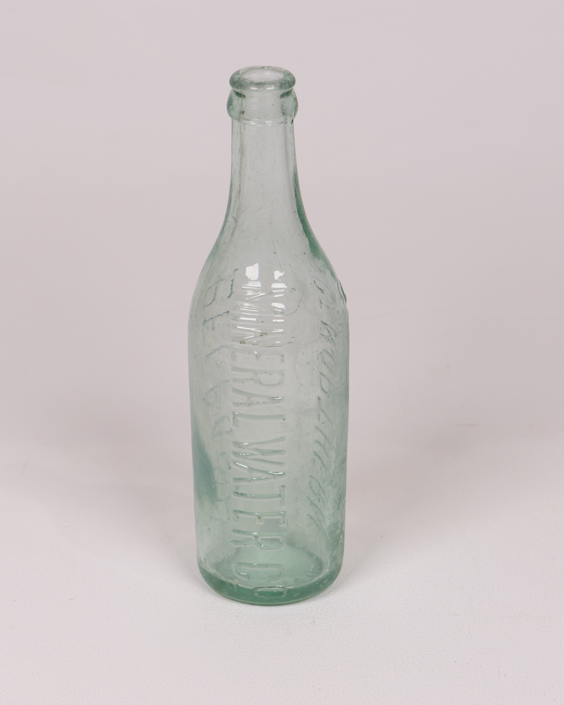 Vintage Northern Mineral Water Belfast Embossed Green Glass Bottle