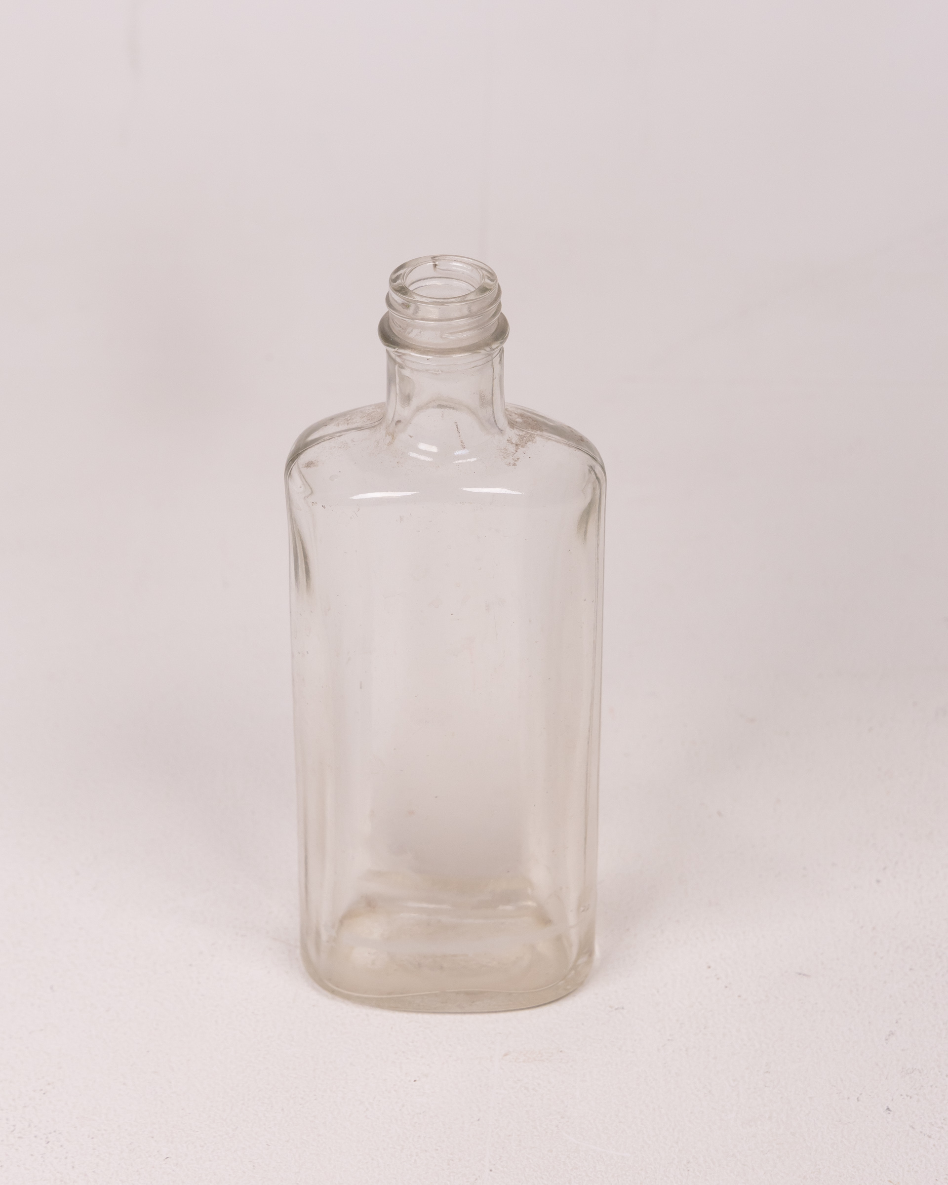 Clear Glass Bottle with Narrow Neck