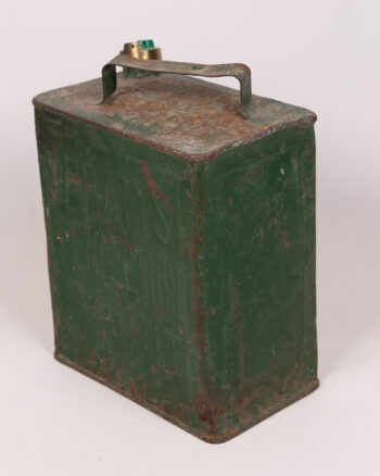 Vintage Pratts Petrol Spirit Metal Fuel Can with Cap