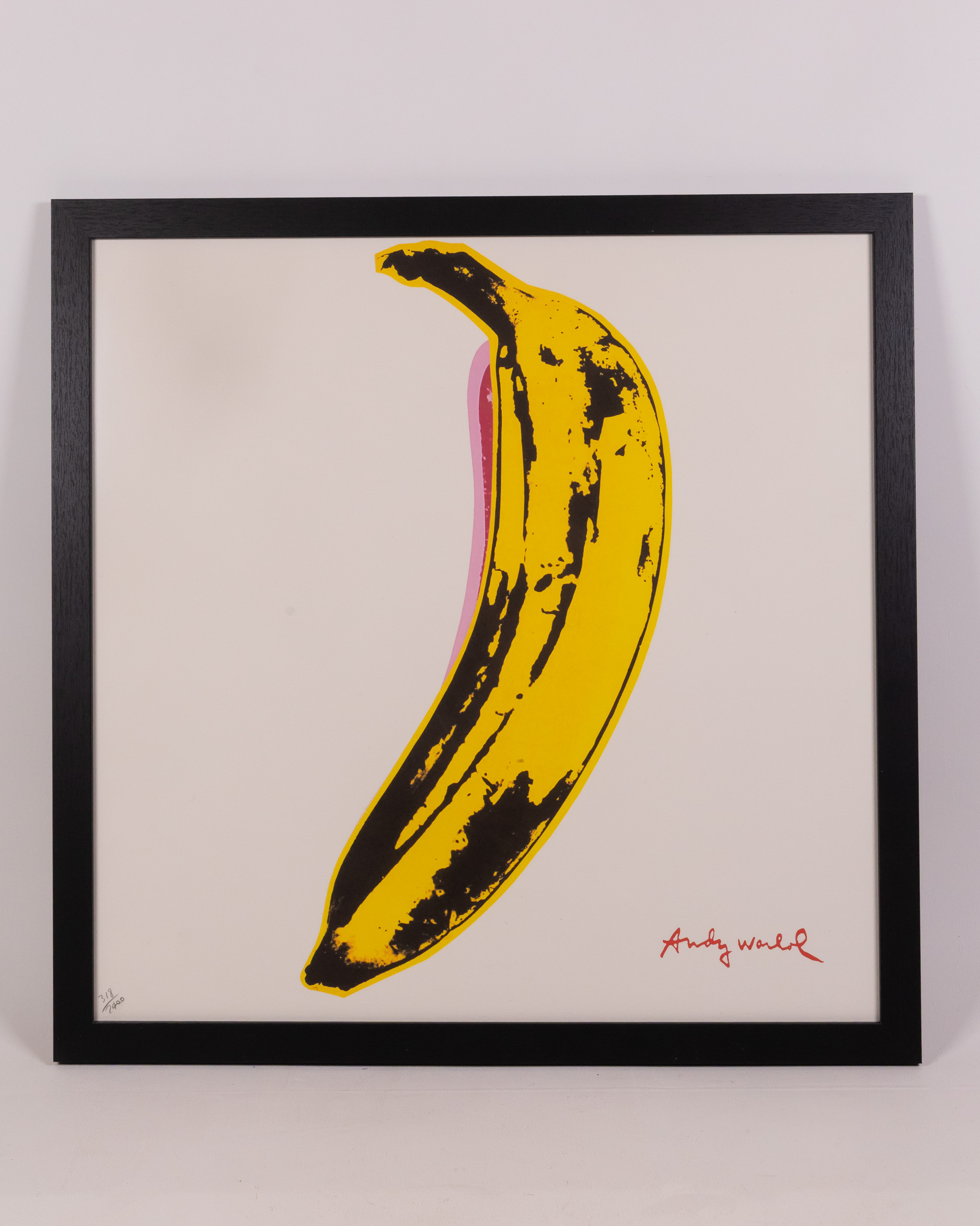 Andy Warhol Banana Framed Lithograph Print – #318/2400