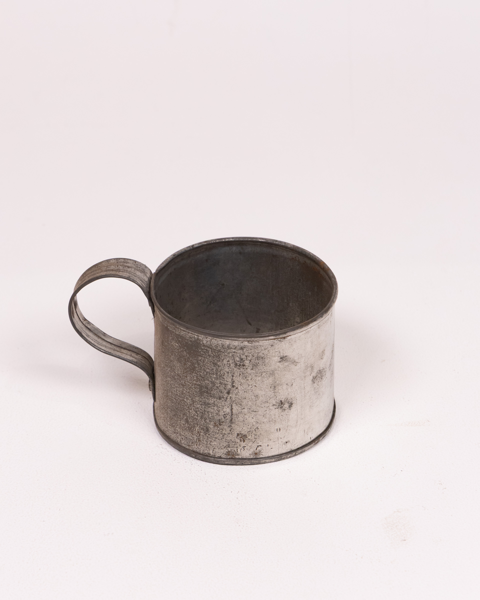 Vintage Tinned Metal Measuring Cup