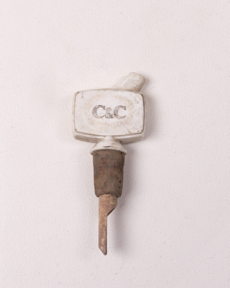 Vintage C&C Ceramic Spirit Pourer with Cork and Spout