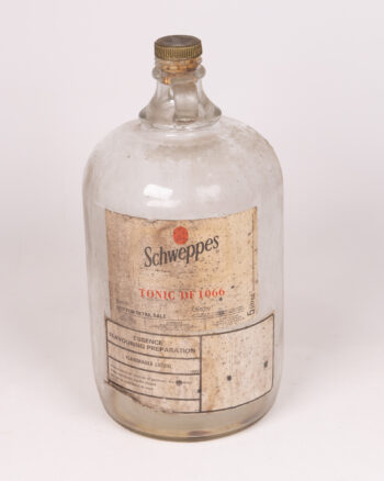 Vintage Schweppes Tonic DF 1066 5 Litre Glass Flavouring Essence Bottle