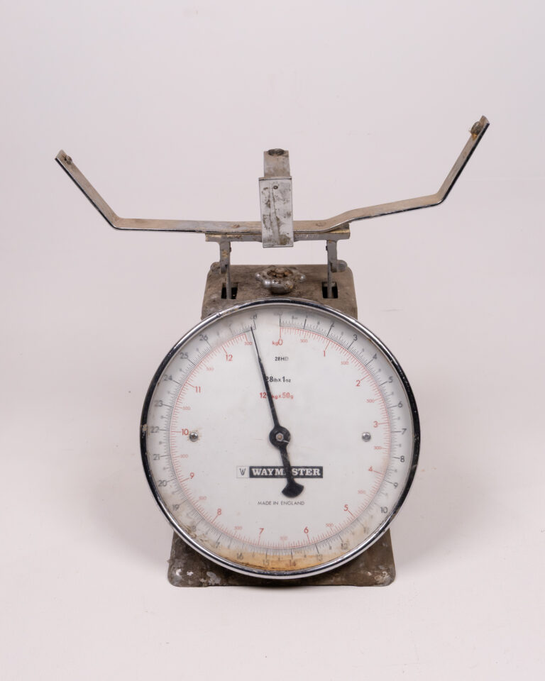 Vintage Waymaster Scales, Grey Metal & Silver Rim, Made in England
