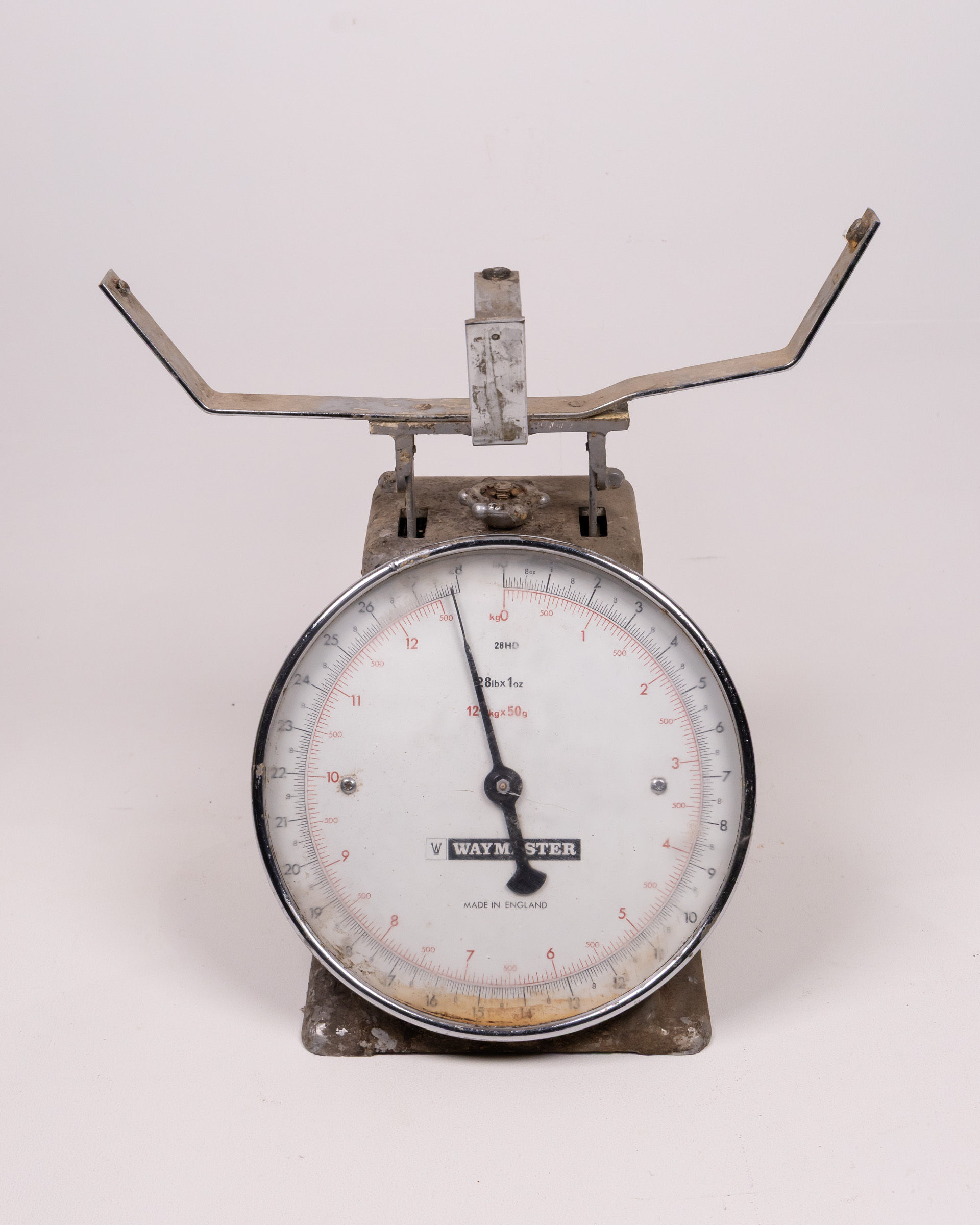 Vintage Waymaster Scales, Grey Metal & Silver Rim, Made in England