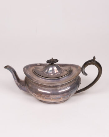 Vintage Silver Plated Teapot with Unique Lid, Ornate Tea Service