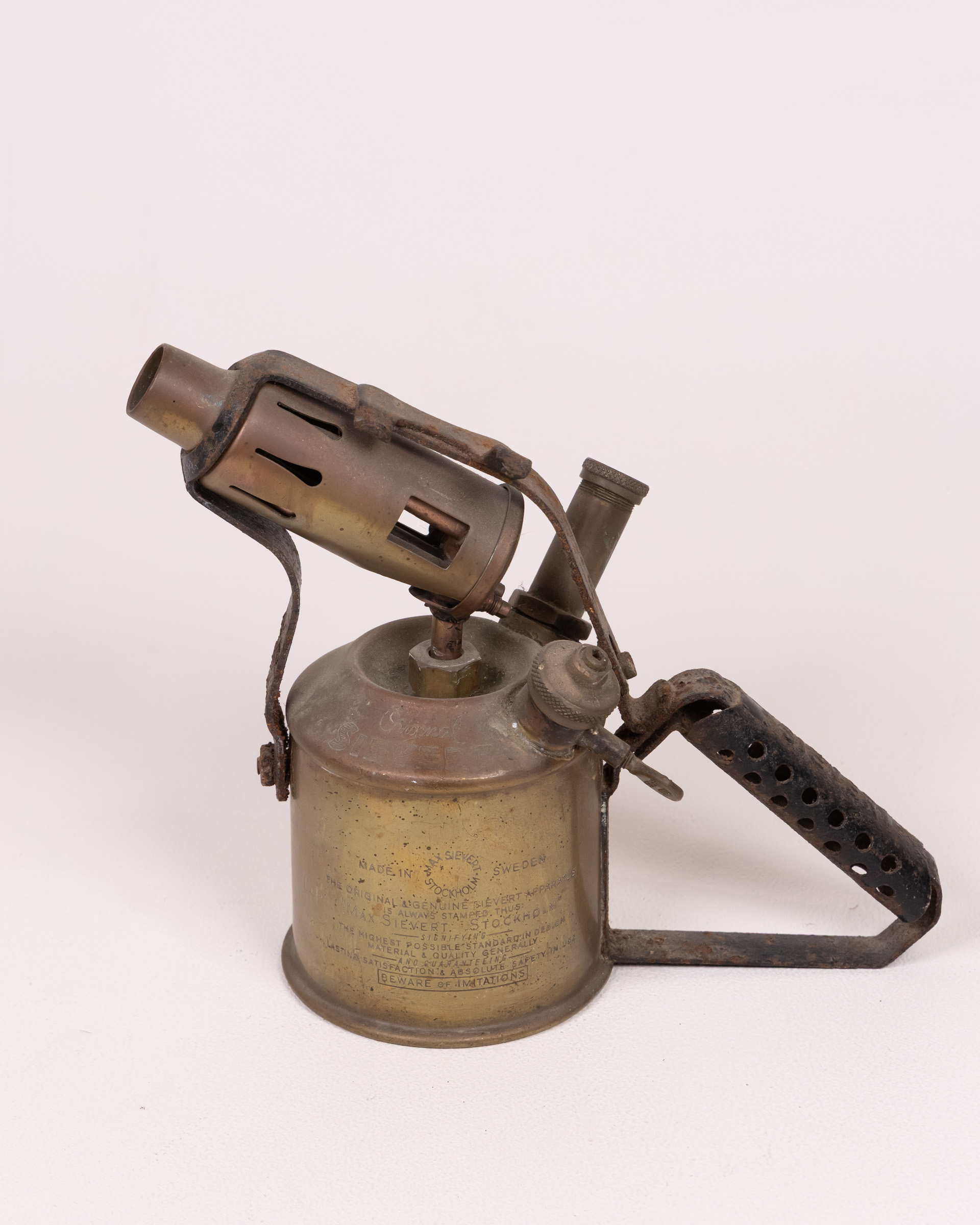 Vintage ‘Original’ Sievert Sweden Brass Blowtorch – Industrial Decor