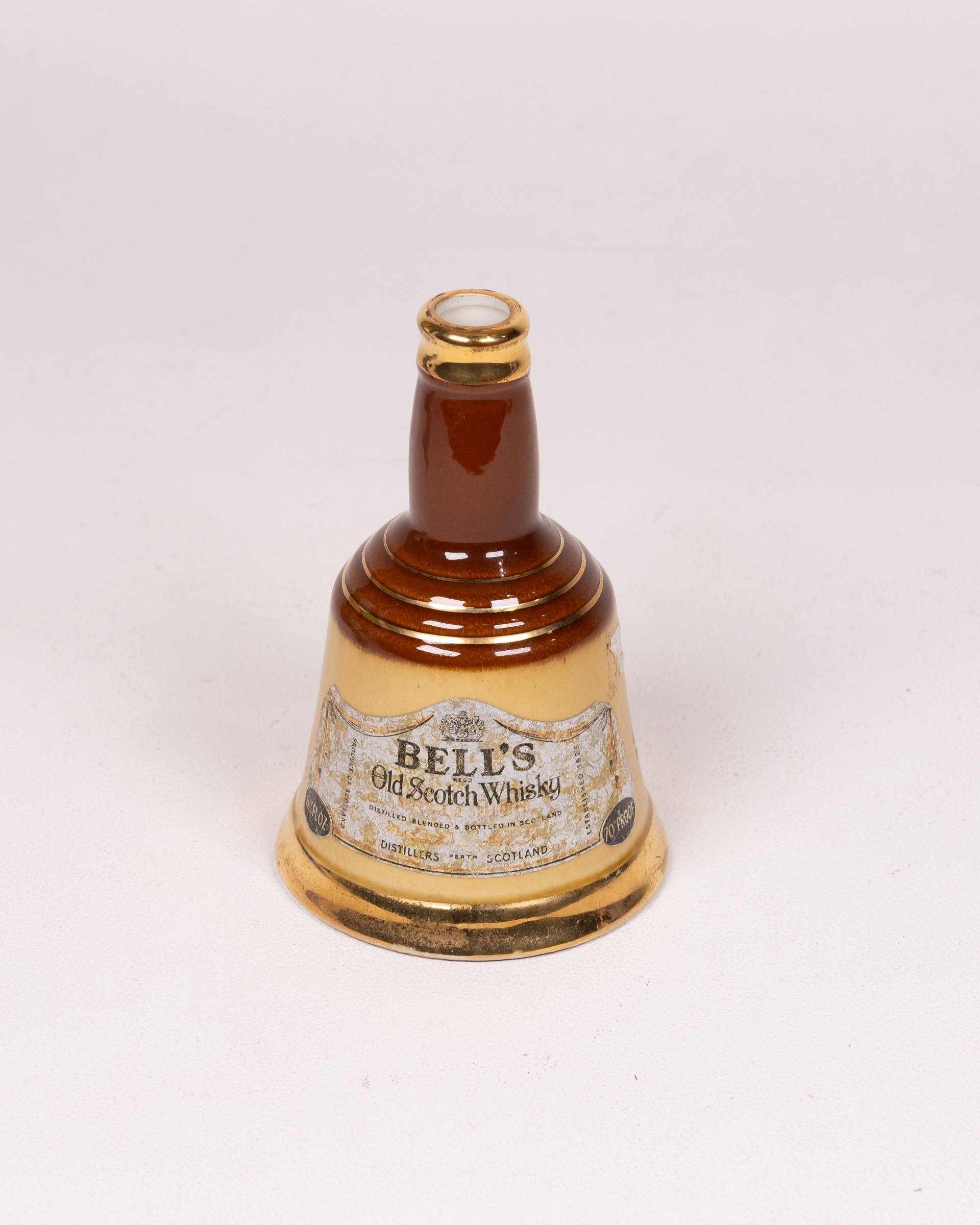 Bell’s Old Scotch Whisky Ceramic Decanter Bell – Collectible Barware