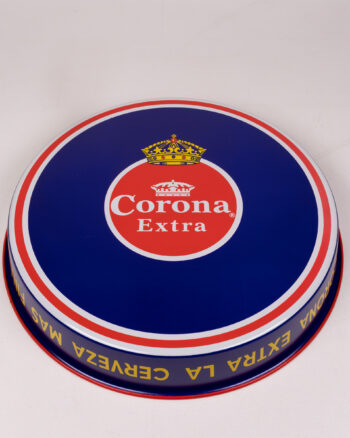 Vintage Corona y Pacifico Beer Serving Tray with Woman Graphic