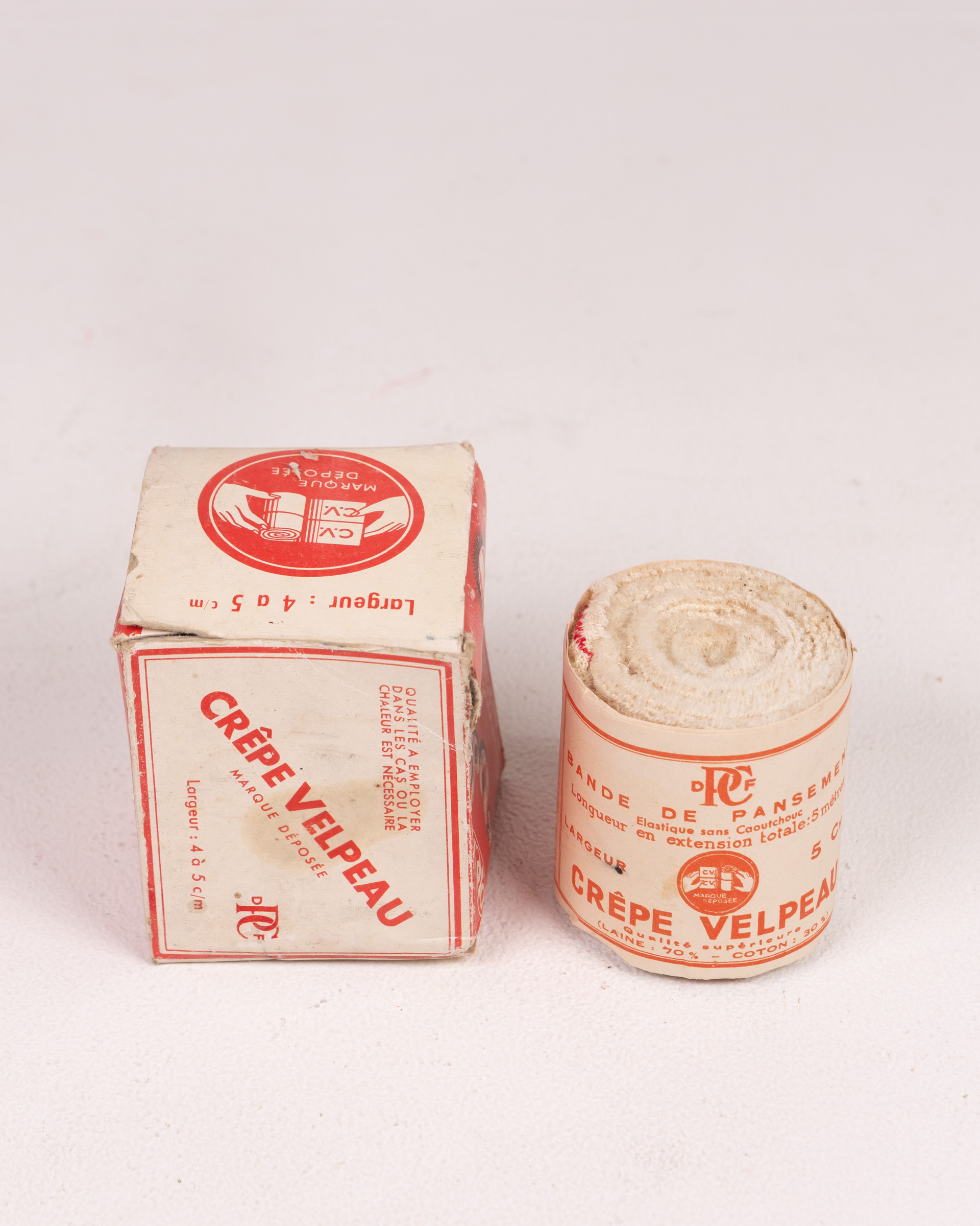 Vintage Crêpe Velpeau Bandage with Original Box