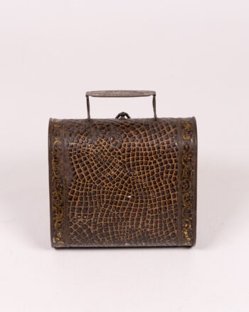 Vintage Marsh & Co. Belfast Biscuit Tin Trinket Box with Handle