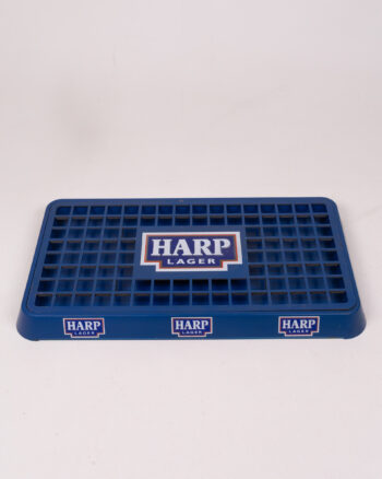 Harp Lager Blue Plastic Bar Tray with Logo