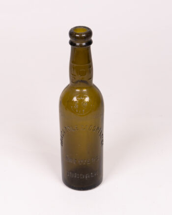 Vintage Macardle Moore & Co Ltd Dundalk Green Glass Beer Bottle