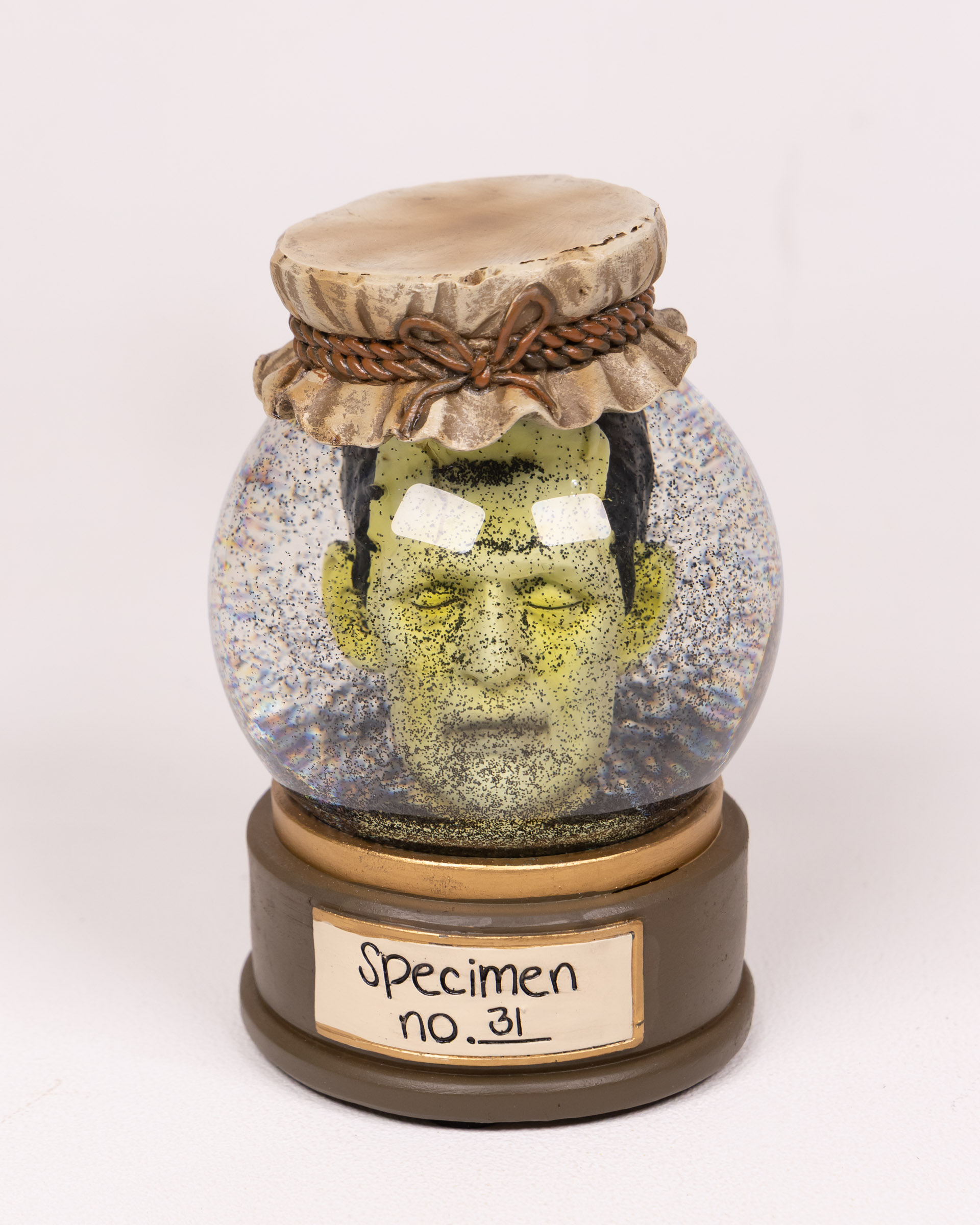 Frank in Jar Snow Globe Ornament