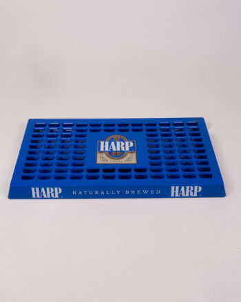 Vintage Harp Lager Blue Plastic Beer Drip Tray