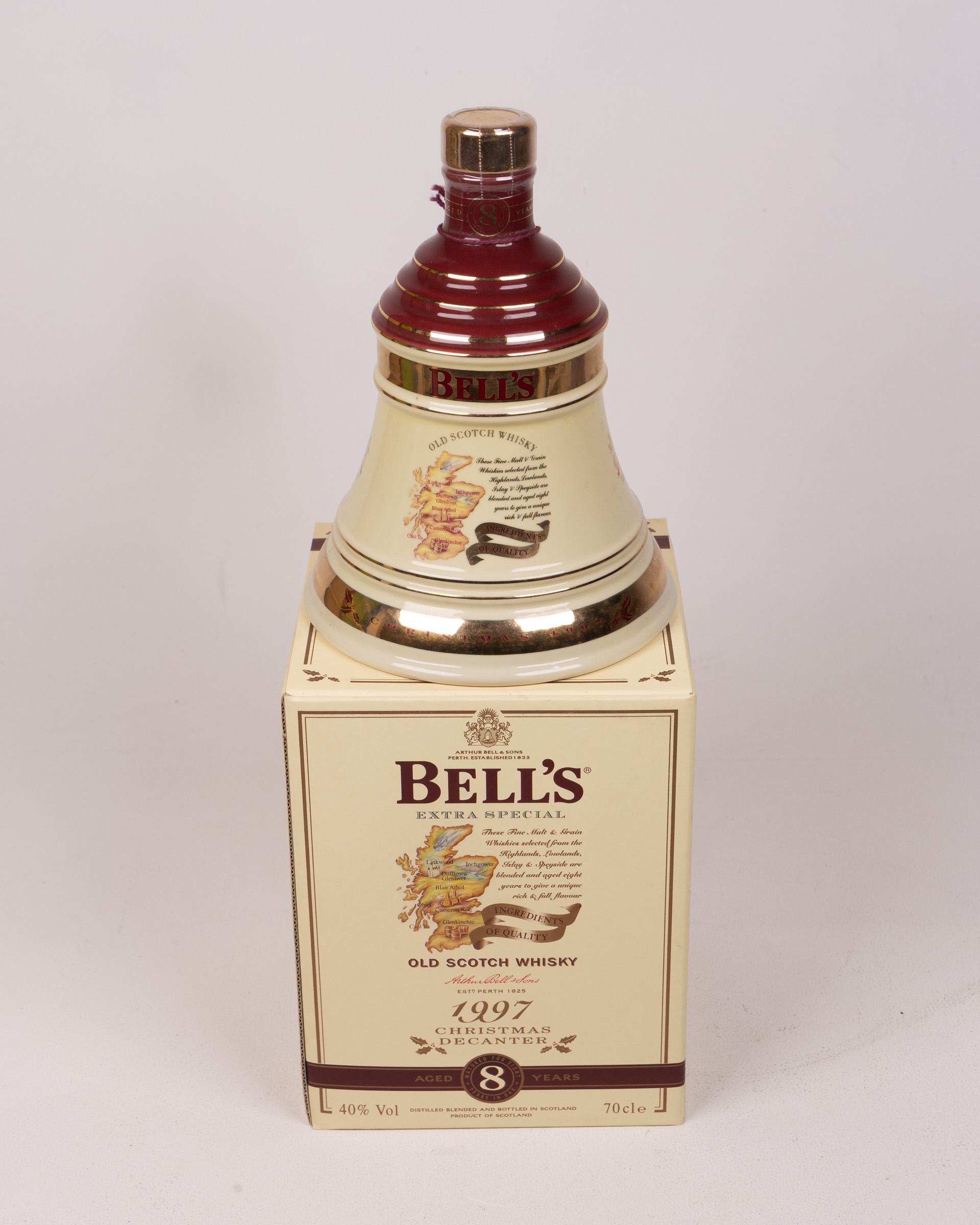 Bell’s Whisky Ceramic Decanter with Original Box