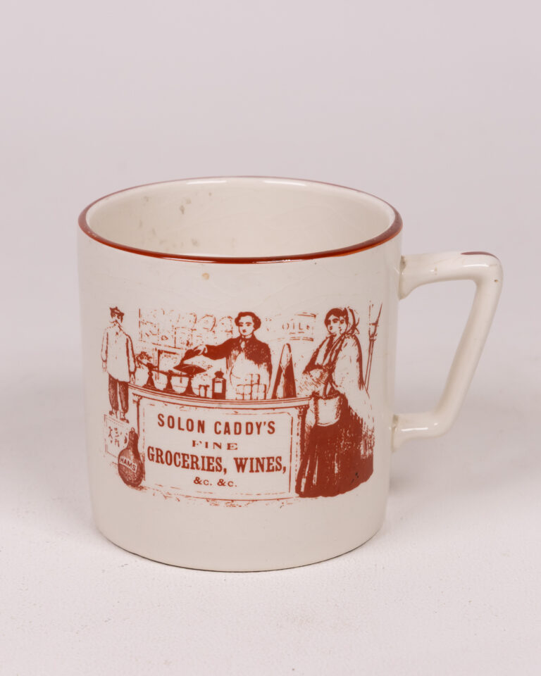 Crown Devon Ceramic moustache Solon Caddy's Groceries Vintage