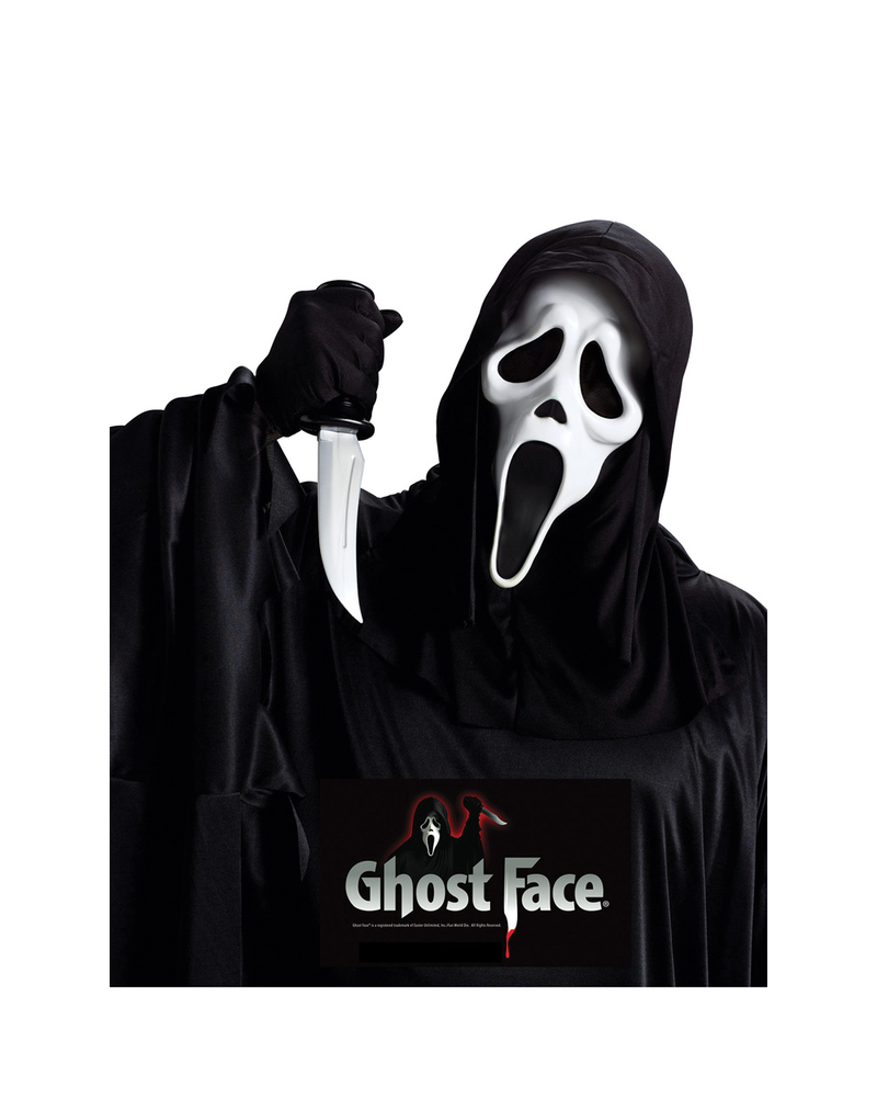 Ghost Face Mask with Knife Set