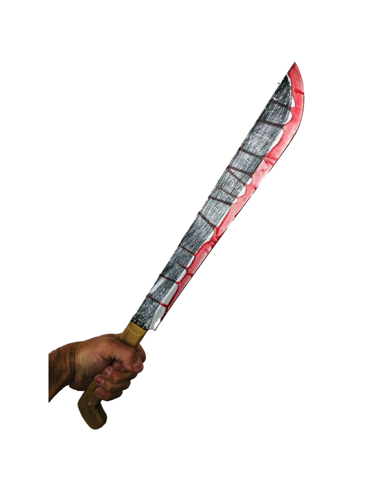 Bloody Machete Foam Weapon – Movie Prop/Halloween Accessory