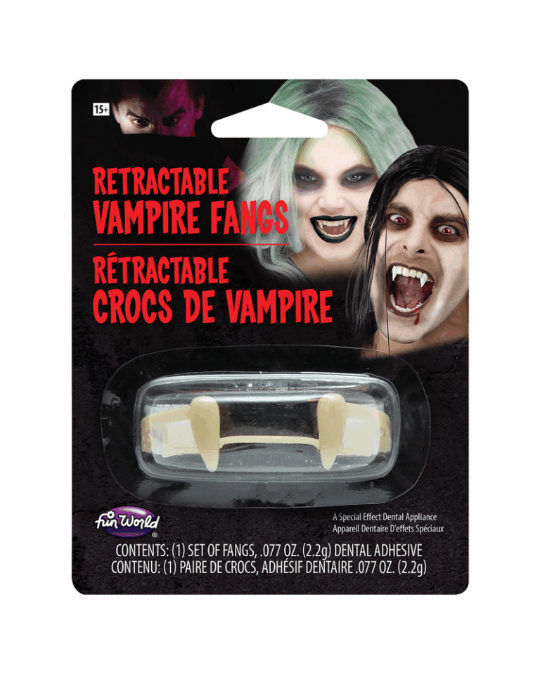 Plastic Retractable Vampire Fangs