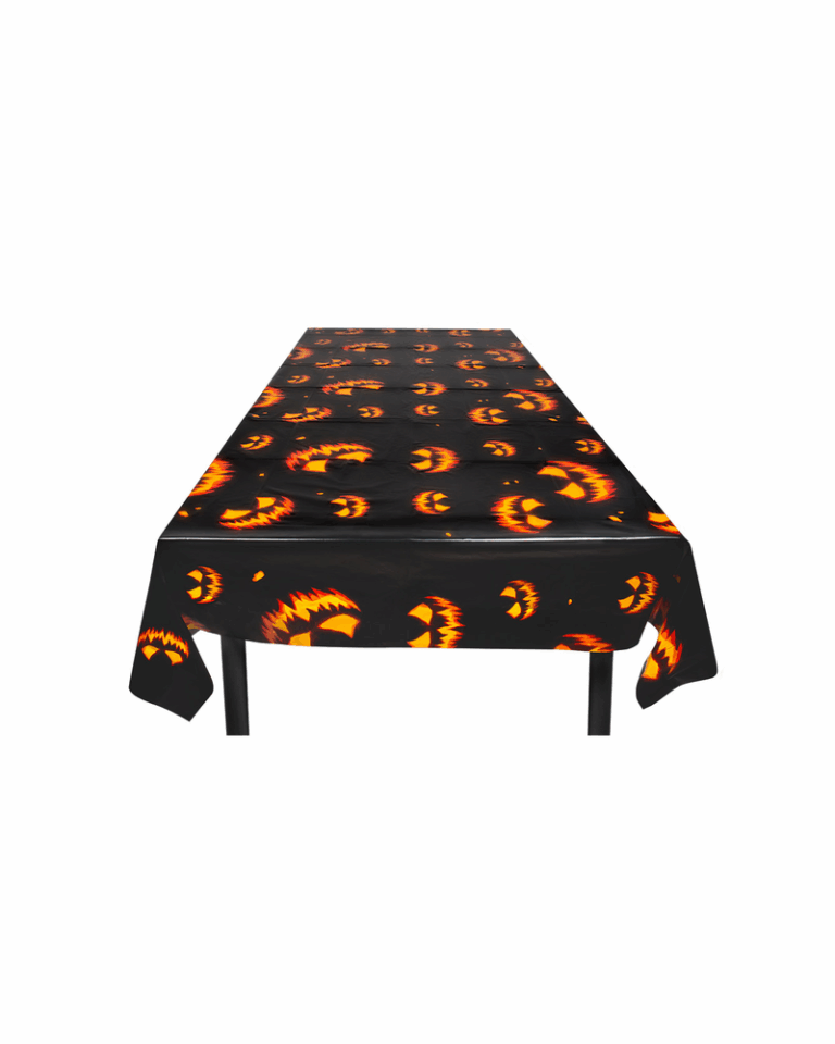 Halloween Pumpkin Plastic Tablecloth - 120 x 180cm