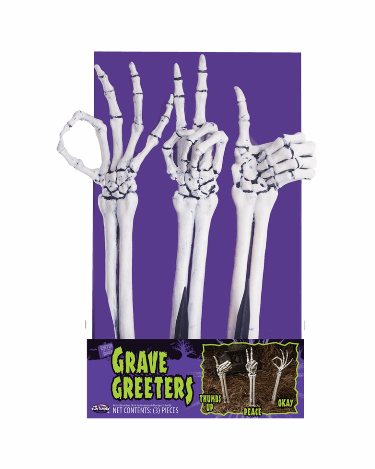 Grave Greeters Halloween Skeleton Hands Decoration
