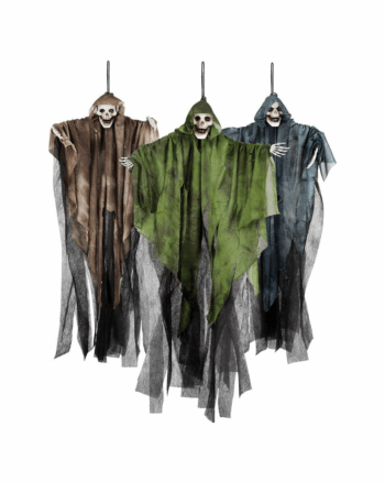 Polyester Hanging Reaper Decoration with Hood (65cm)