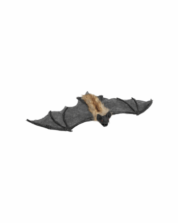 Hairy Hanging Bat Decoration with Furry Body