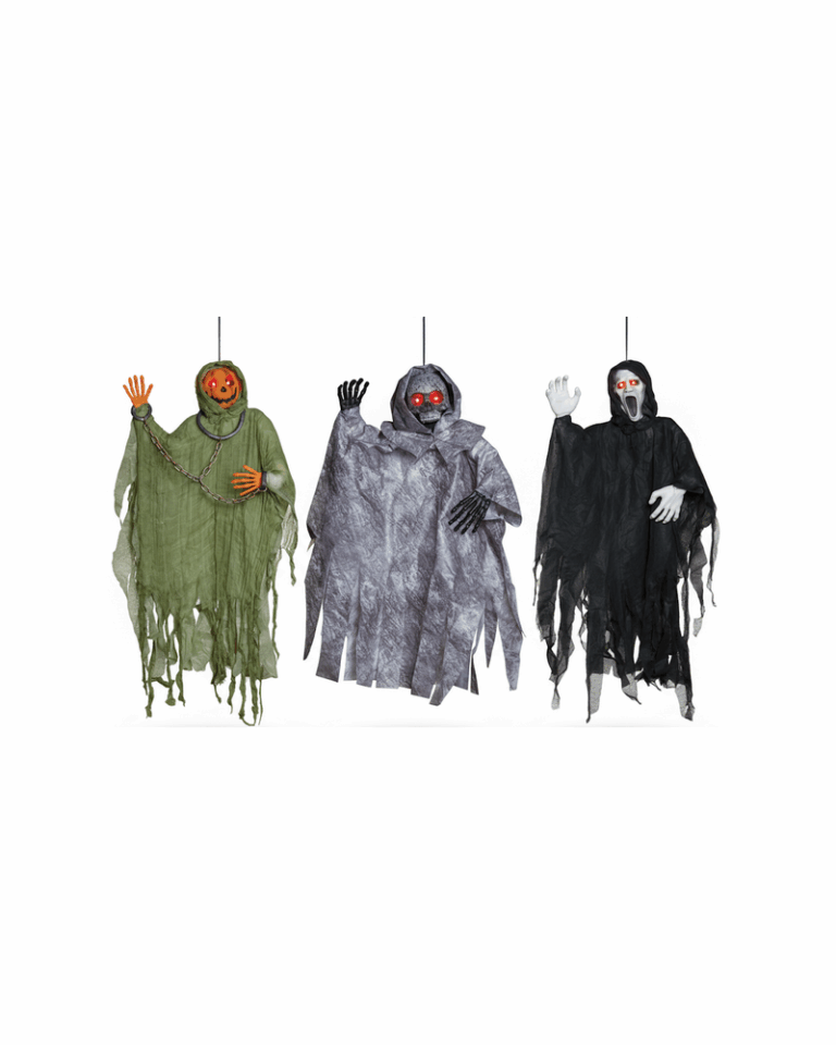 Halloween Hanging Décor Assortment with Light Up Eyes