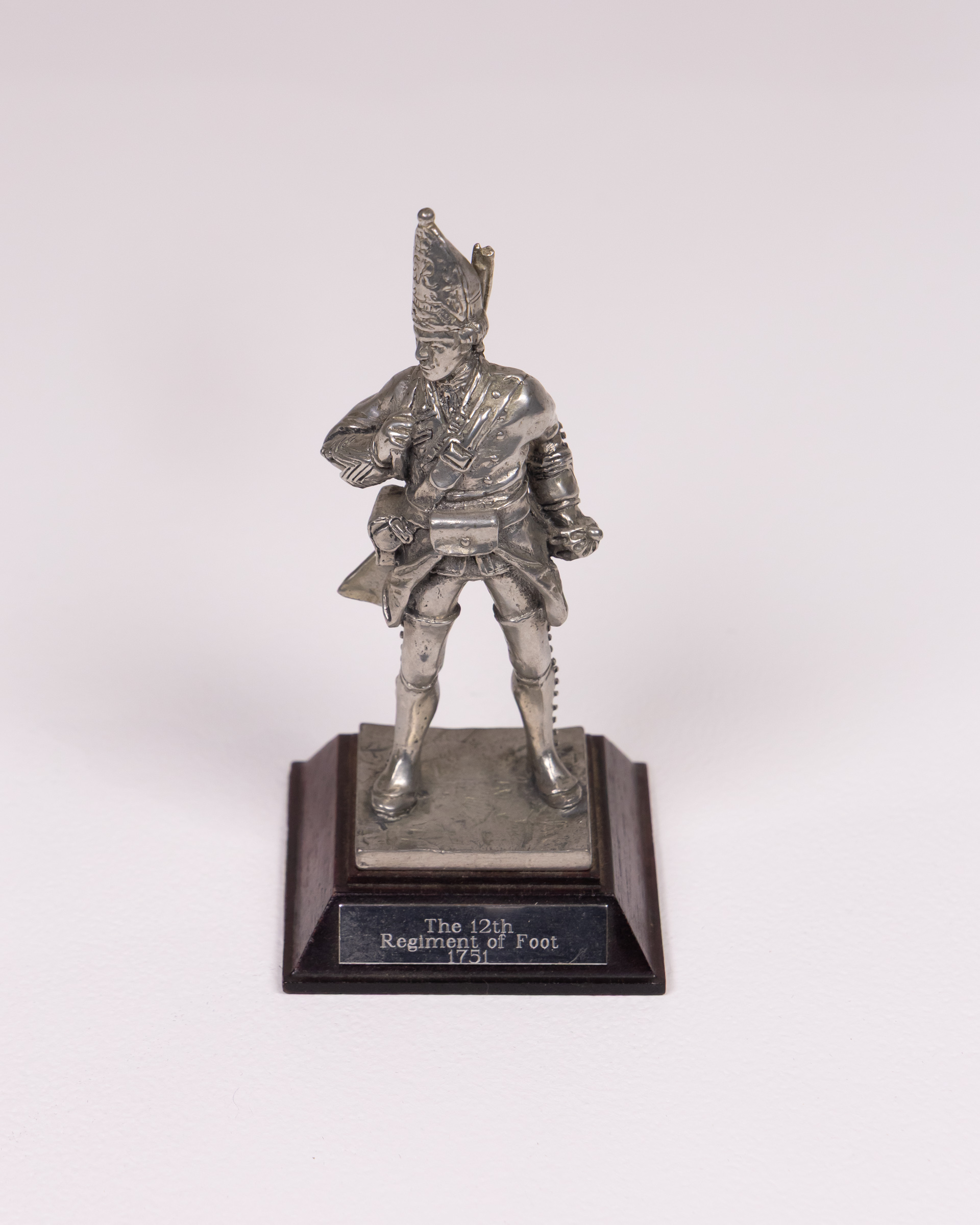 Vintage Metal Military Figurine of 12th Regiment of Foot