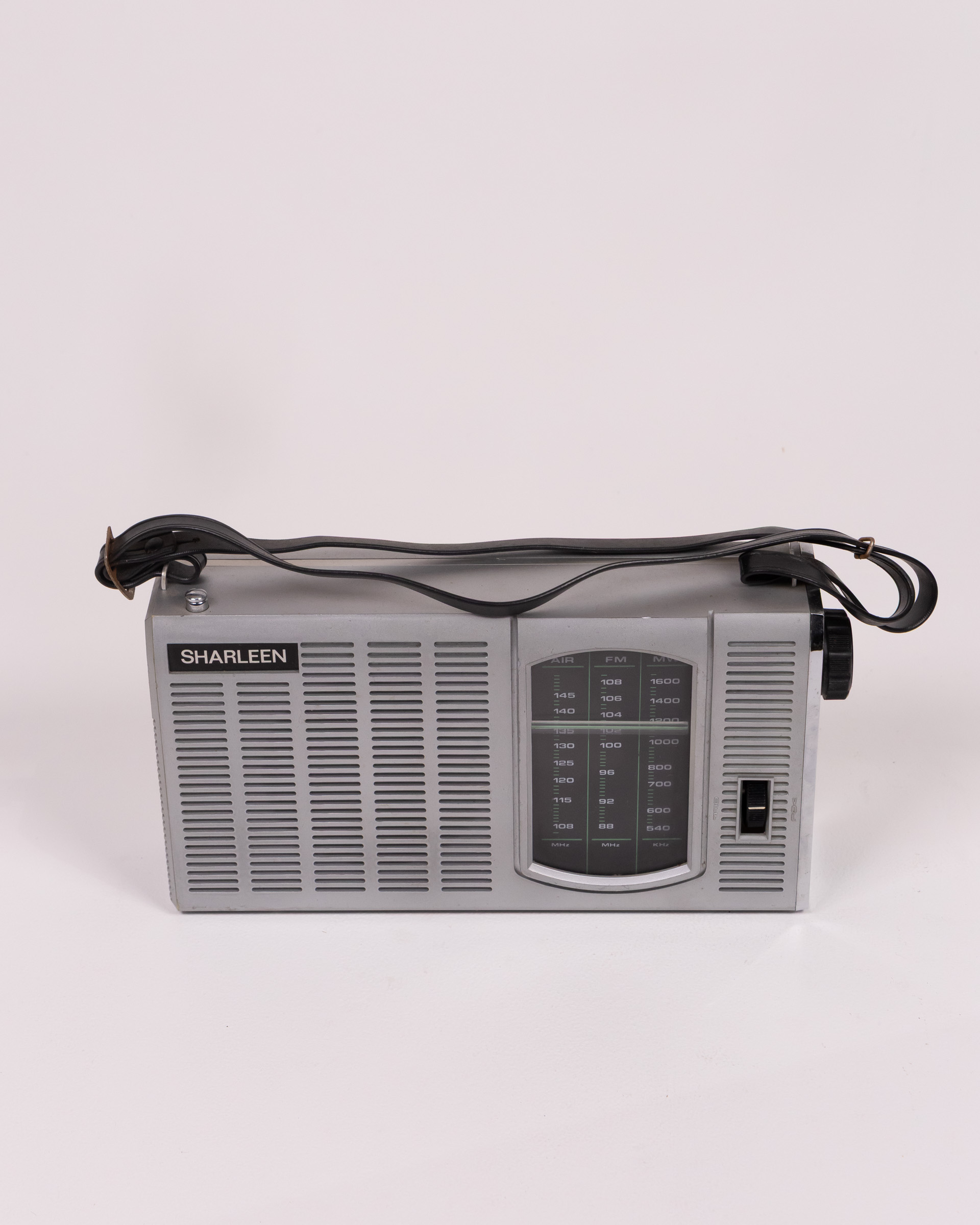 Sharleen Metal Radio with Leather Strap