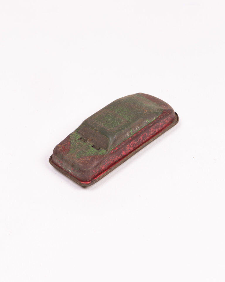 Vintage Metal Toy Car with Distressed Paint
